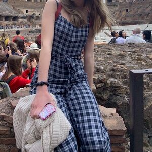 Hollister Plaid jumpsuit